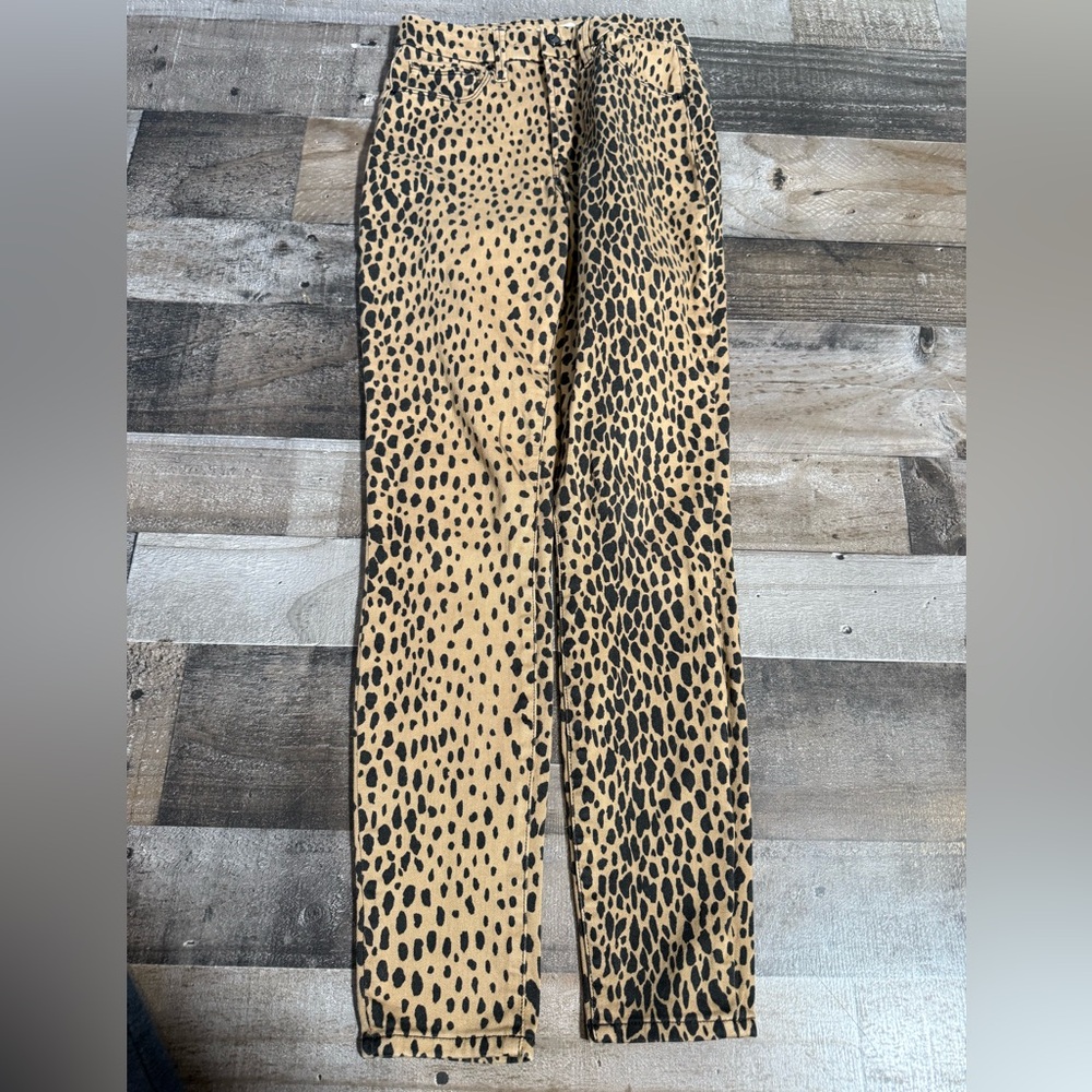 Good American Good Waist‎ Leopard Print Jeans- 4/27